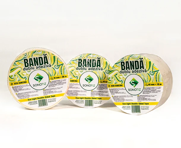 Complementary Materials: Eco double-sided tape for soundproofing and thermal insulation