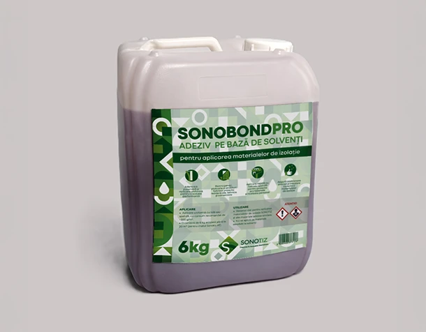 SONOBOND soundproofing and thermal insulation material in a 6 kg container